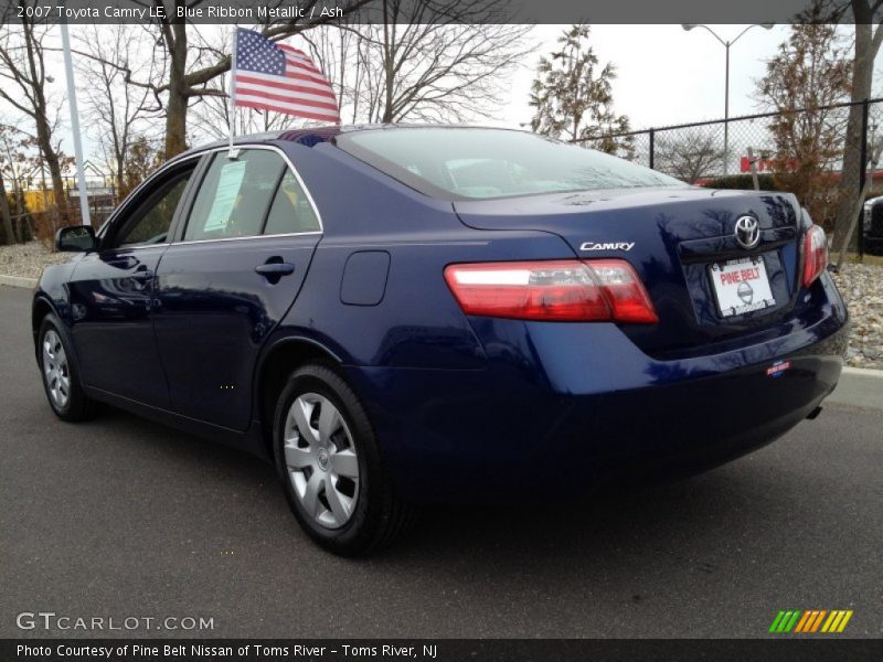 Blue Ribbon Metallic / Ash 2007 Toyota Camry LE