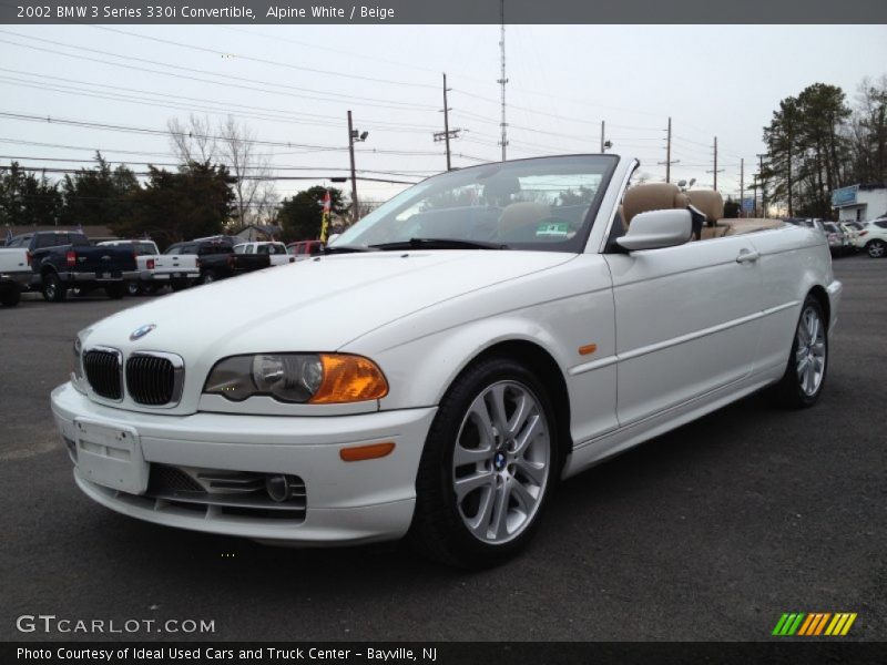 Front 3/4 View of 2002 3 Series 330i Convertible