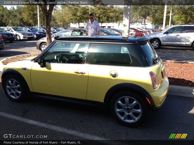 Liquid Yellow / Panther Black 2005 Mini Cooper S Hardtop