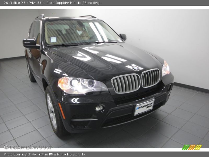 Black Sapphire Metallic / Sand Beige 2013 BMW X5 xDrive 35d
