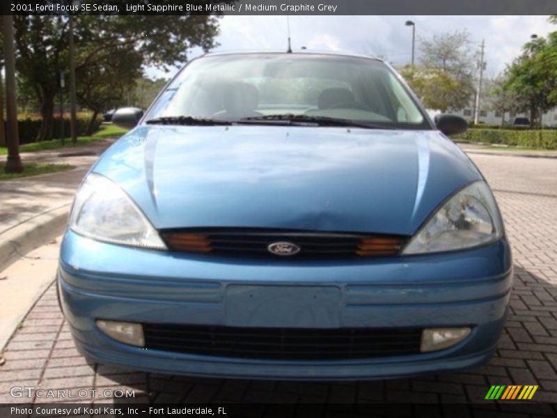 Light Sapphire Blue Metallic / Medium Graphite Grey 2001 Ford Focus SE Sedan