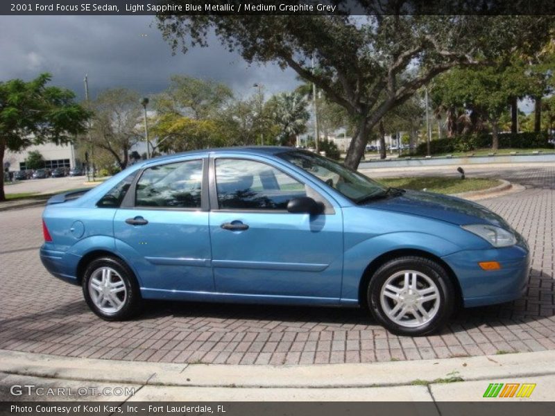 Light Sapphire Blue Metallic / Medium Graphite Grey 2001 Ford Focus SE Sedan