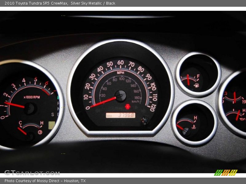 Silver Sky Metallic / Black 2010 Toyota Tundra SR5 CrewMax
