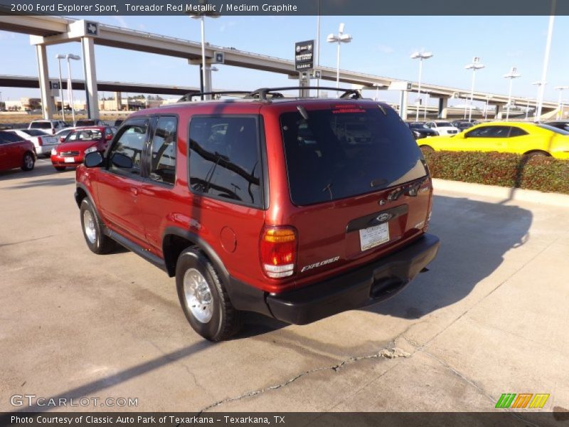 Toreador Red Metallic / Medium Graphite 2000 Ford Explorer Sport
