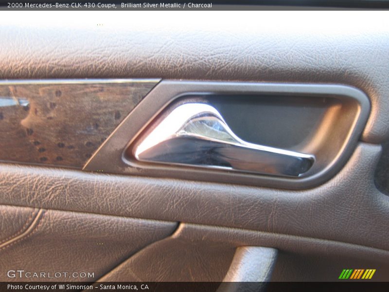 Brilliant Silver Metallic / Charcoal 2000 Mercedes-Benz CLK 430 Coupe