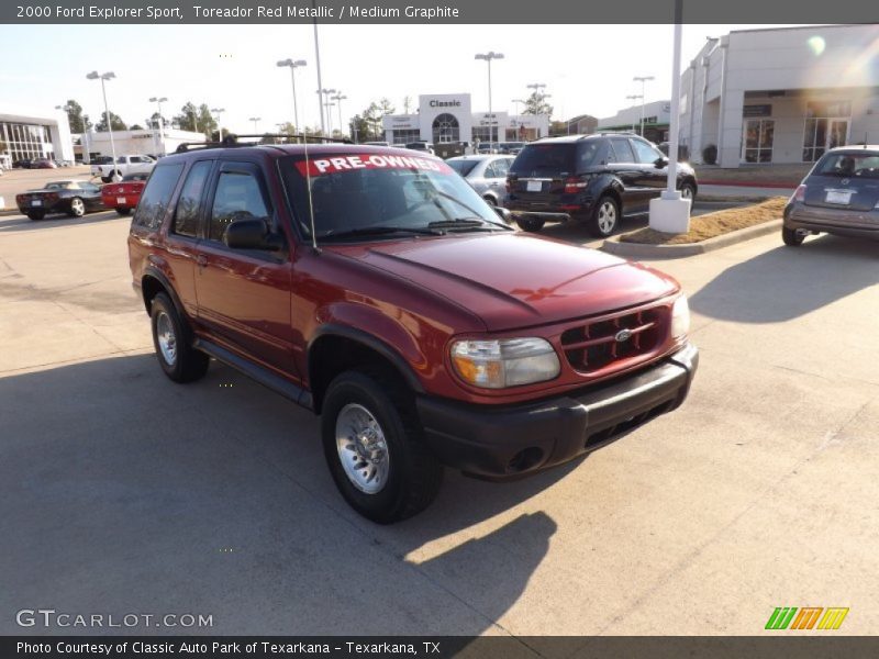 Toreador Red Metallic / Medium Graphite 2000 Ford Explorer Sport