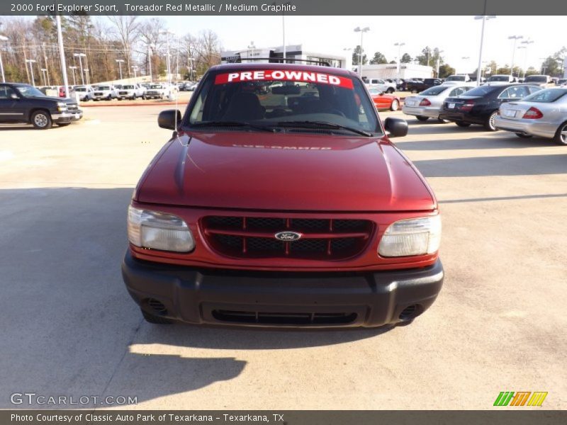 Toreador Red Metallic / Medium Graphite 2000 Ford Explorer Sport