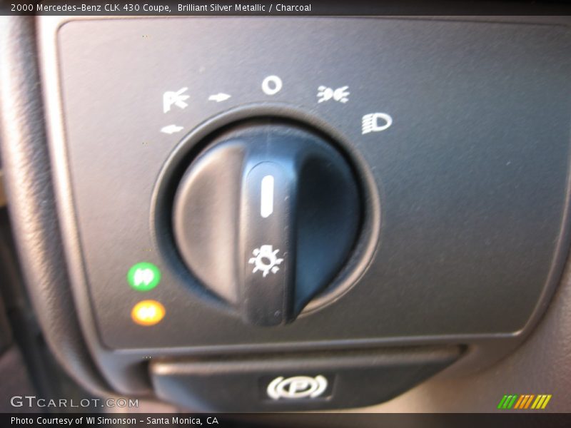 Brilliant Silver Metallic / Charcoal 2000 Mercedes-Benz CLK 430 Coupe