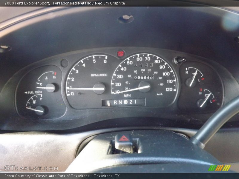 Toreador Red Metallic / Medium Graphite 2000 Ford Explorer Sport