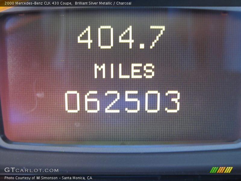 Brilliant Silver Metallic / Charcoal 2000 Mercedes-Benz CLK 430 Coupe