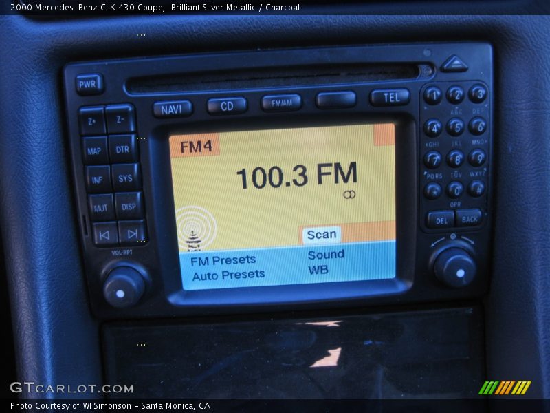 Brilliant Silver Metallic / Charcoal 2000 Mercedes-Benz CLK 430 Coupe