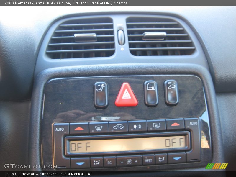 Brilliant Silver Metallic / Charcoal 2000 Mercedes-Benz CLK 430 Coupe