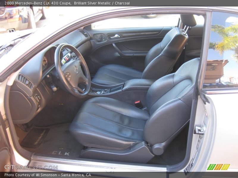 Brilliant Silver Metallic / Charcoal 2000 Mercedes-Benz CLK 430 Coupe