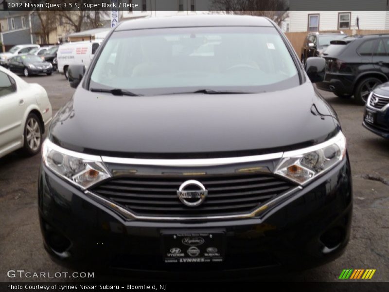Super Black / Beige 2012 Nissan Quest 3.5 S