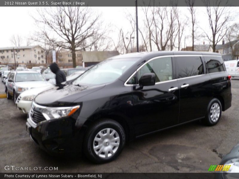 Super Black / Beige 2012 Nissan Quest 3.5 S