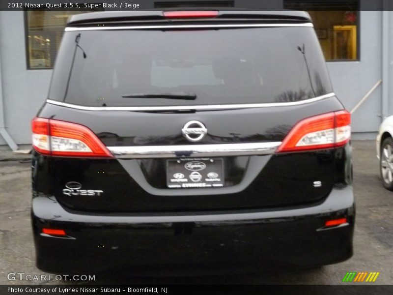 Super Black / Beige 2012 Nissan Quest 3.5 S