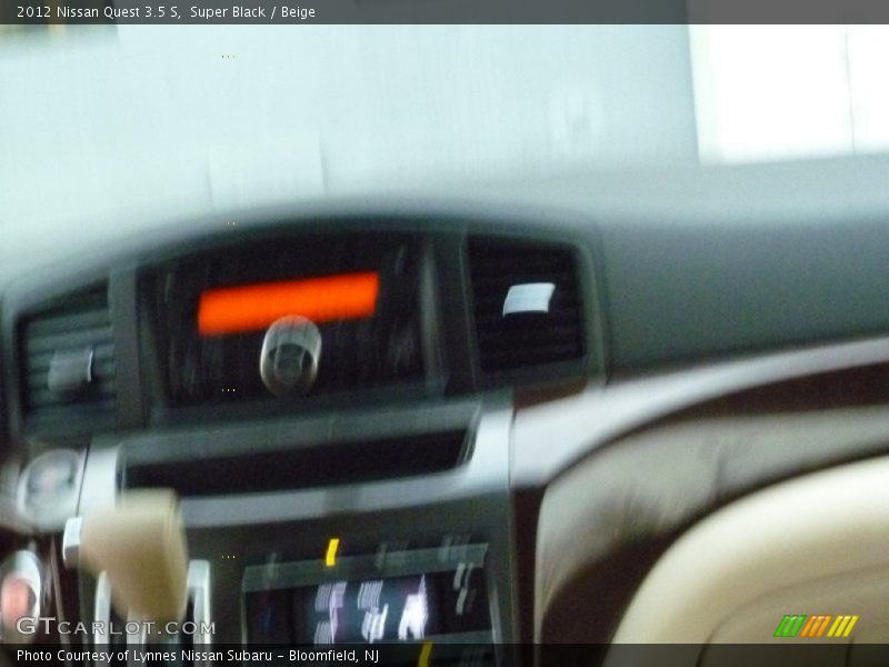 Super Black / Beige 2012 Nissan Quest 3.5 S