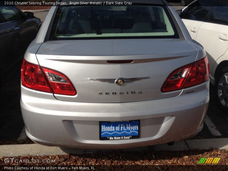 Bright Silver Metallic / Dark Slate Gray 2010 Chrysler Sebring Touring Sedan