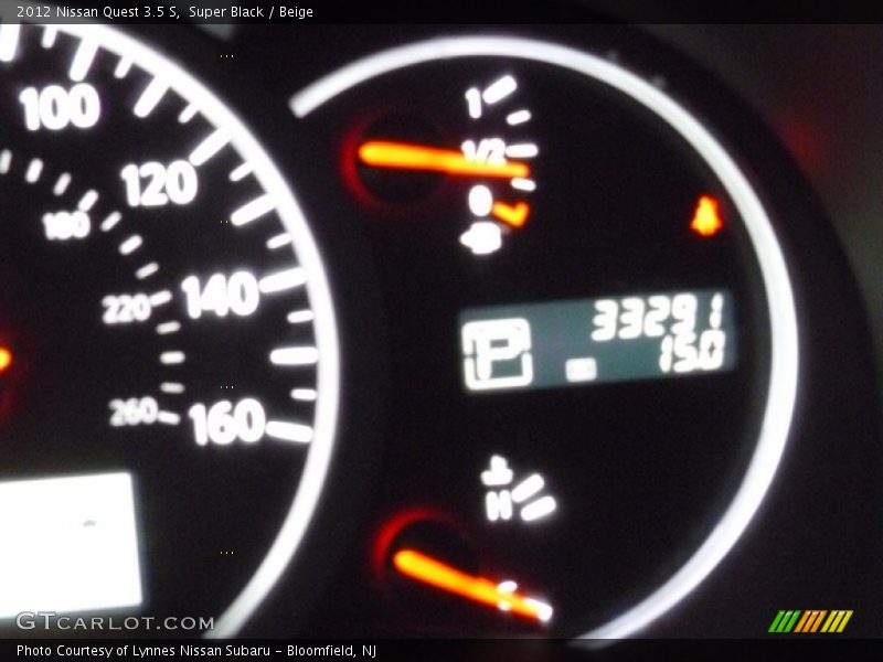 Super Black / Beige 2012 Nissan Quest 3.5 S