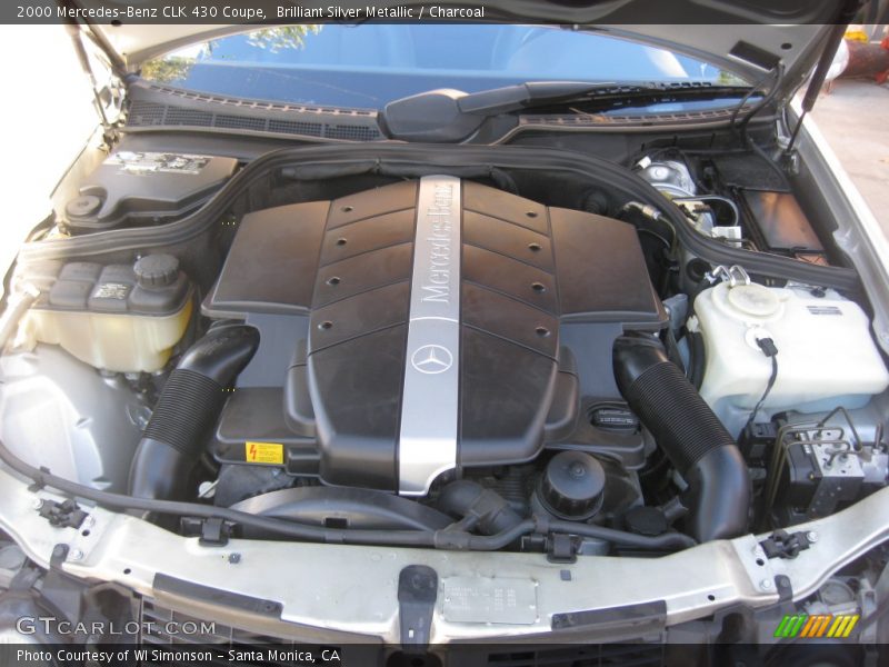 Brilliant Silver Metallic / Charcoal 2000 Mercedes-Benz CLK 430 Coupe