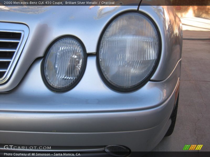 Brilliant Silver Metallic / Charcoal 2000 Mercedes-Benz CLK 430 Coupe
