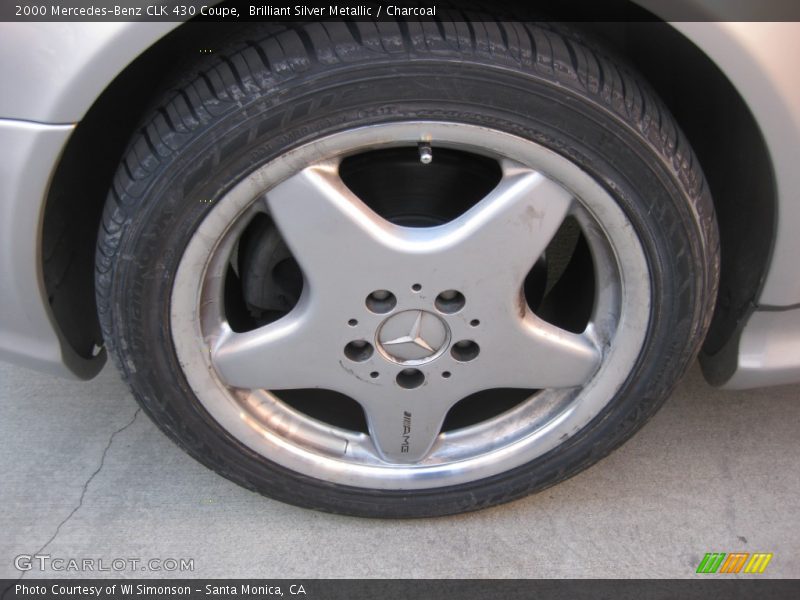 Brilliant Silver Metallic / Charcoal 2000 Mercedes-Benz CLK 430 Coupe
