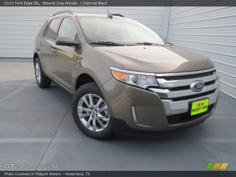 Mineral Gray Metallic / Charcoal Black 2013 Ford Edge SEL