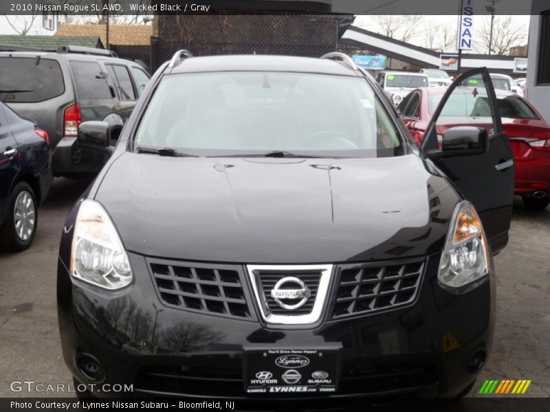 Wicked Black / Gray 2010 Nissan Rogue SL AWD