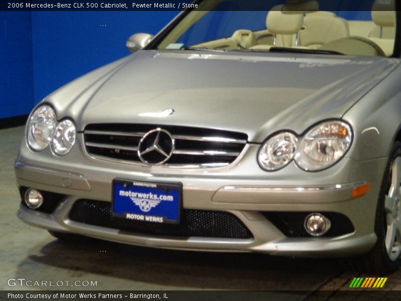 Pewter Metallic / Stone 2006 Mercedes-Benz CLK 500 Cabriolet