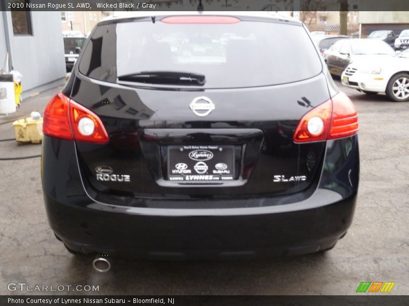 Wicked Black / Gray 2010 Nissan Rogue SL AWD