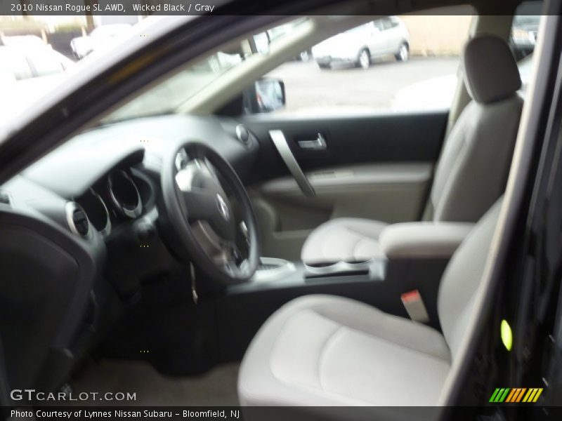Wicked Black / Gray 2010 Nissan Rogue SL AWD