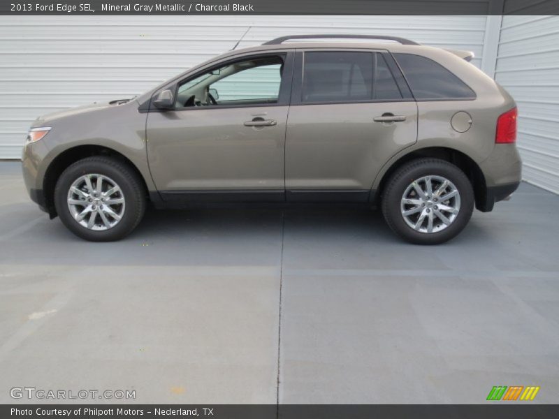 Mineral Gray Metallic / Charcoal Black 2013 Ford Edge SEL