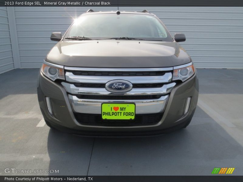 Mineral Gray Metallic / Charcoal Black 2013 Ford Edge SEL