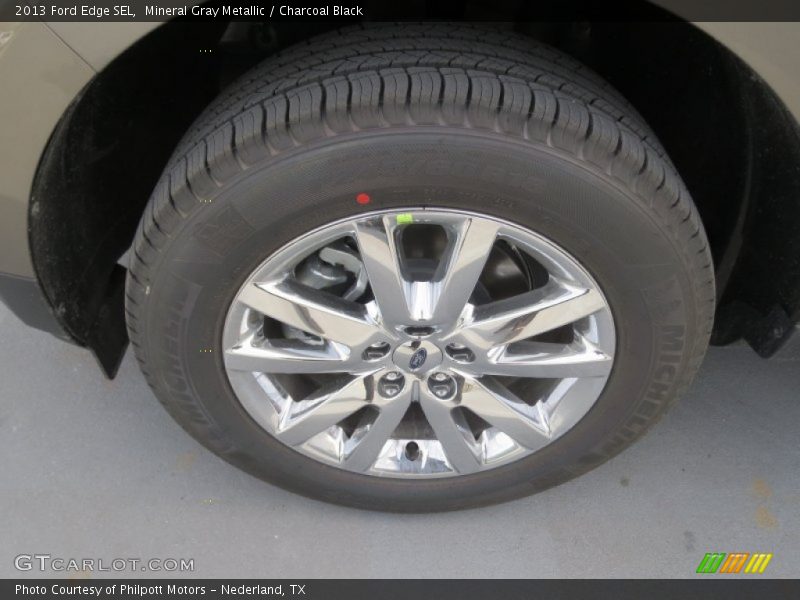 Mineral Gray Metallic / Charcoal Black 2013 Ford Edge SEL