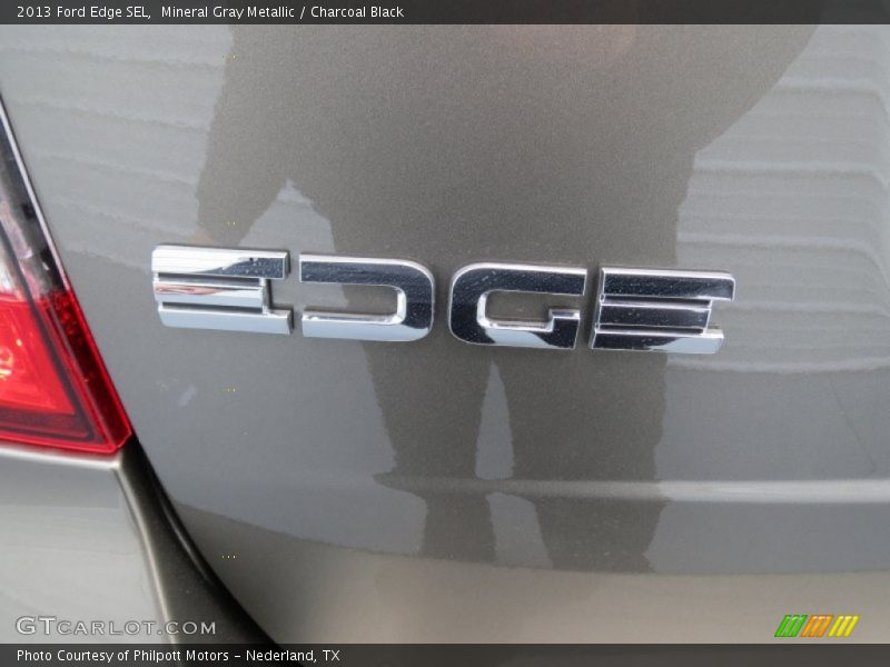 Mineral Gray Metallic / Charcoal Black 2013 Ford Edge SEL