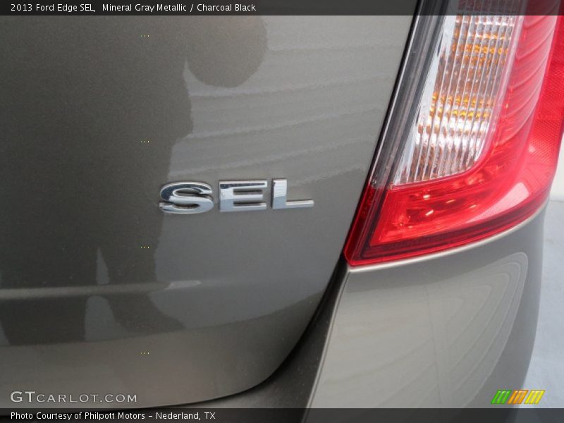 Mineral Gray Metallic / Charcoal Black 2013 Ford Edge SEL