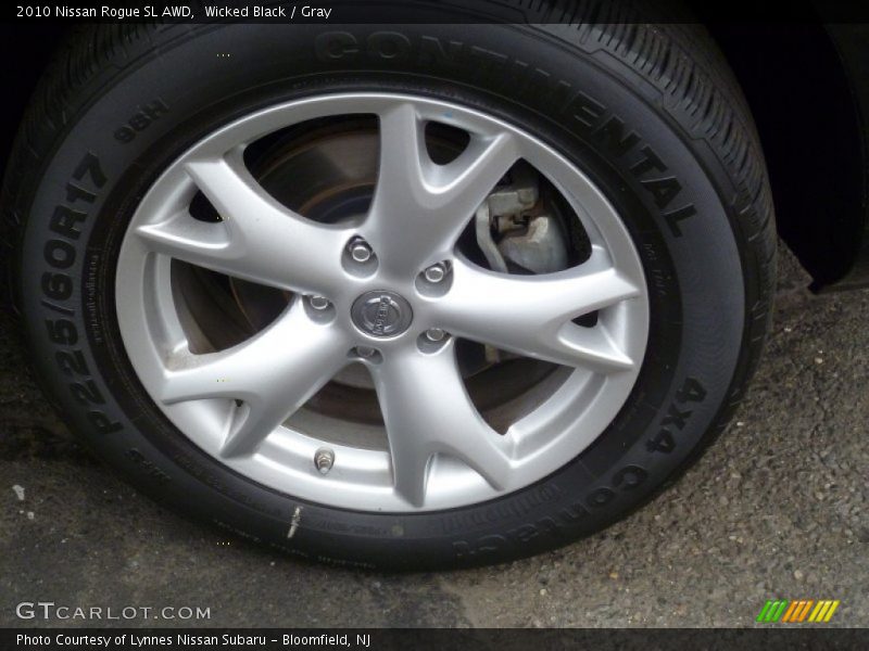 Wicked Black / Gray 2010 Nissan Rogue SL AWD