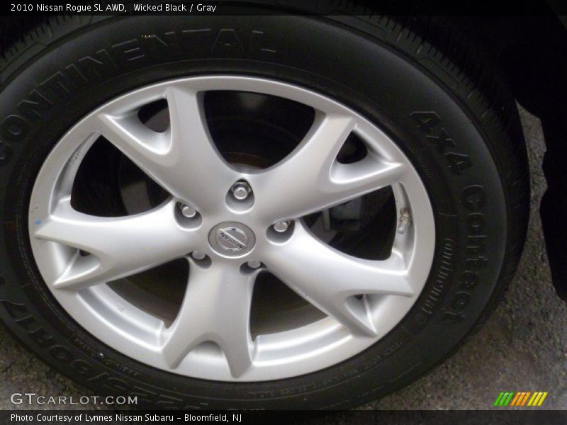 Wicked Black / Gray 2010 Nissan Rogue SL AWD