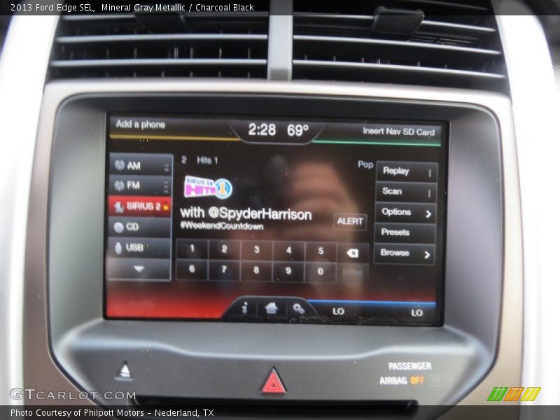 Mineral Gray Metallic / Charcoal Black 2013 Ford Edge SEL