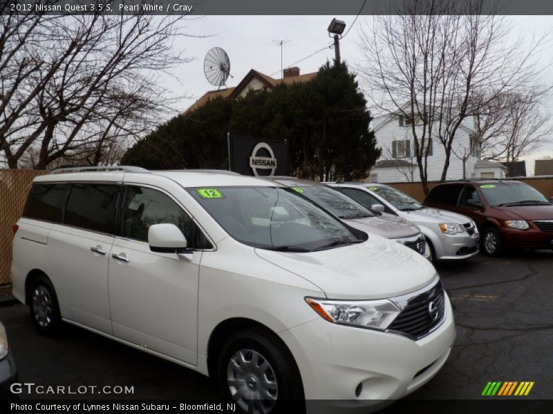 Pearl White / Gray 2012 Nissan Quest 3.5 S