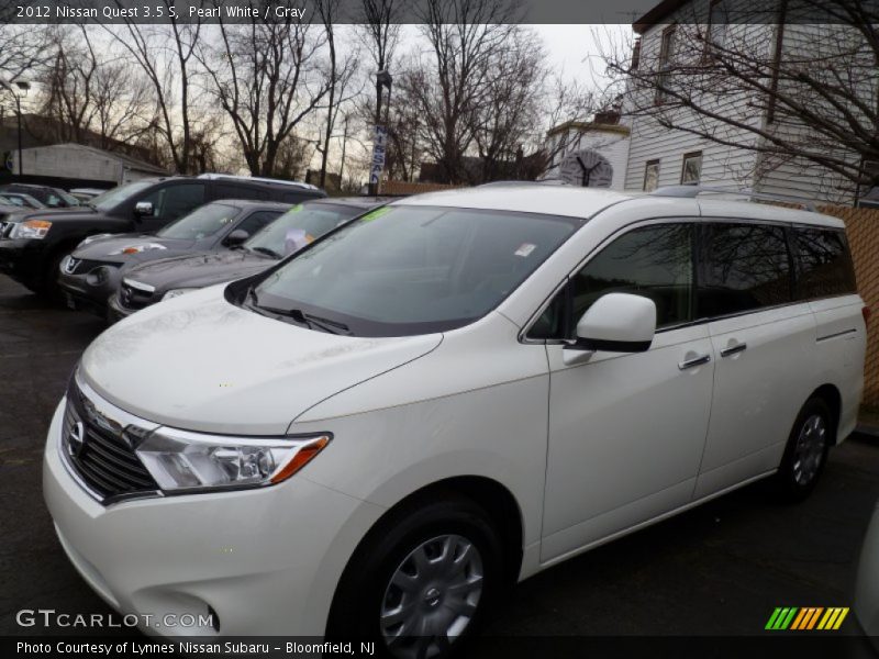 Pearl White / Gray 2012 Nissan Quest 3.5 S