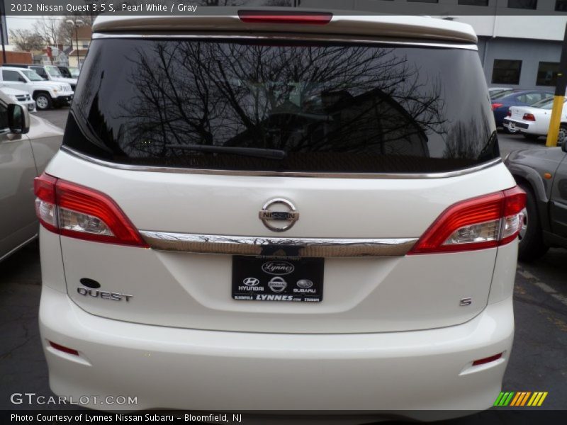 Pearl White / Gray 2012 Nissan Quest 3.5 S