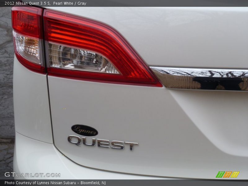 Pearl White / Gray 2012 Nissan Quest 3.5 S