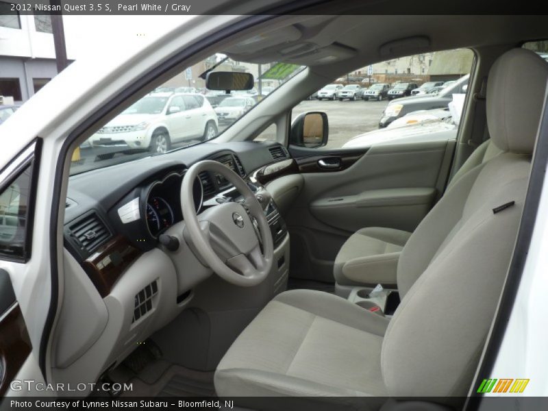 Pearl White / Gray 2012 Nissan Quest 3.5 S