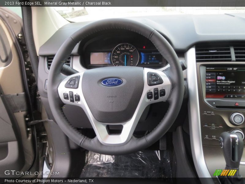 Mineral Gray Metallic / Charcoal Black 2013 Ford Edge SEL