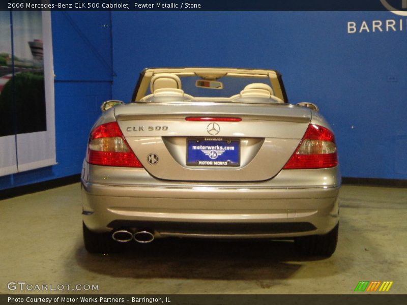 Pewter Metallic / Stone 2006 Mercedes-Benz CLK 500 Cabriolet