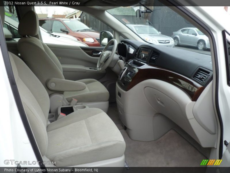 Pearl White / Gray 2012 Nissan Quest 3.5 S