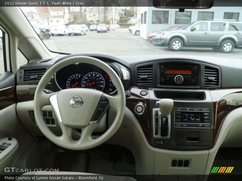 Pearl White / Gray 2012 Nissan Quest 3.5 S