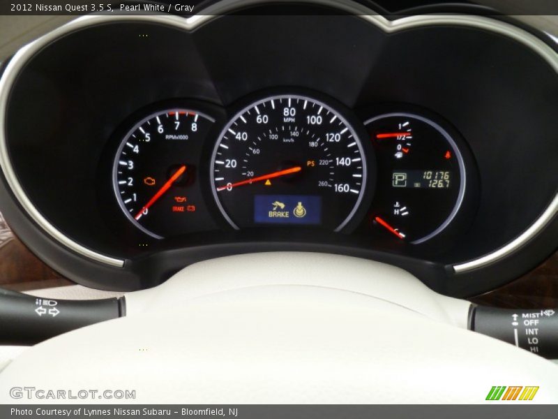 Pearl White / Gray 2012 Nissan Quest 3.5 S