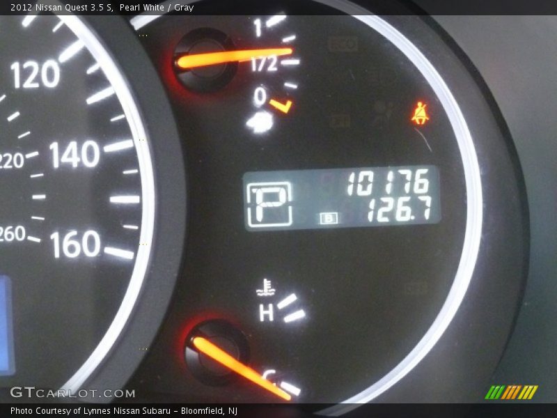 Pearl White / Gray 2012 Nissan Quest 3.5 S